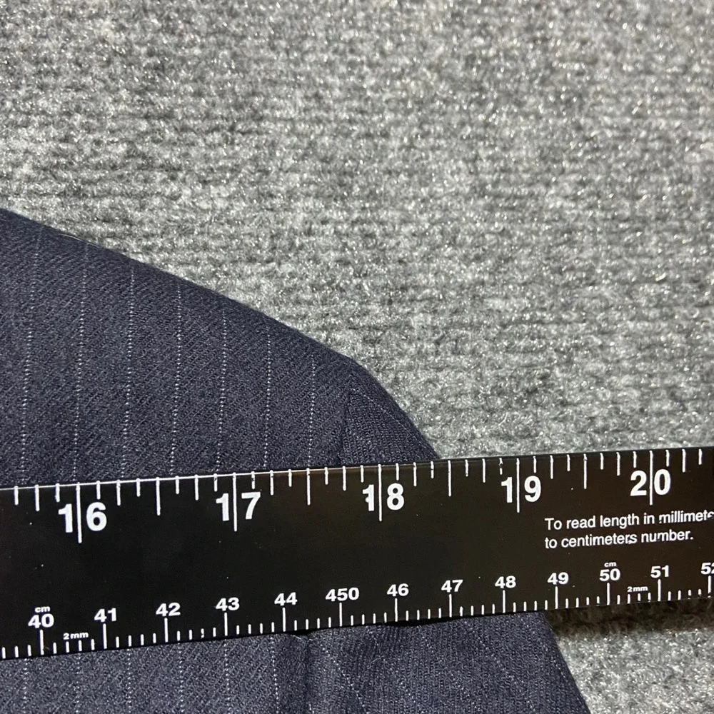 Johnny Carson Vintage Mens‎ Blue Pinstripe Pure Wool 2 Button Sport Coat 39R